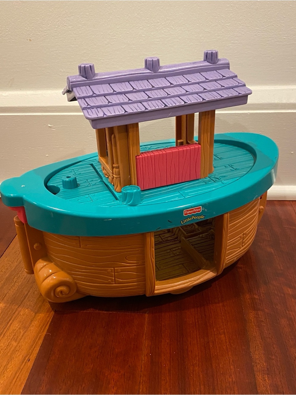 Fisher-Price Little People Teal, Purple & Tan Noah’s Arc Play Boat